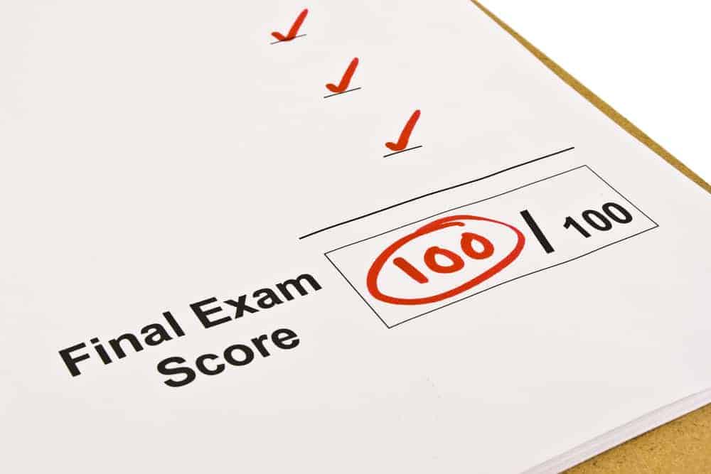 Passing score for real estate exam